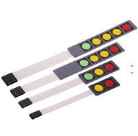 Panel Kontrol Keypad Membran Permukaan Matt/Glossy Amplifikasi Elektronik Cerdas, Pemasangan Standar, Warna Pantone