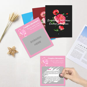 <span class=keywords><strong>Carte</strong></span> <span class=keywords><strong>à</strong></span> <span class=keywords><strong>gratter</strong></span> personnalisée Date Night Love Voucher Couple Game Scratch-Off Date Activités pour cadeau surprise - Product Image 1