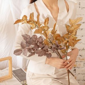 INS Wind Dry <span class=keywords><strong>Rose</strong></span> Leaf Simulación Flor falsa transparente para la decoración del hogar Boda PARA EL Día de San Valentín Fábrica al por mayor - Product Image 6
