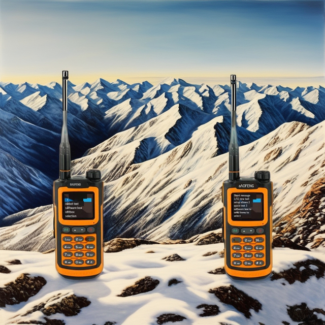 Baofeng-AD20 High Quality Handheld Mobile Radio for Bluetooth Walkie-Talkie One-Click Frequency SMS 5W 5km 5km Call Recording