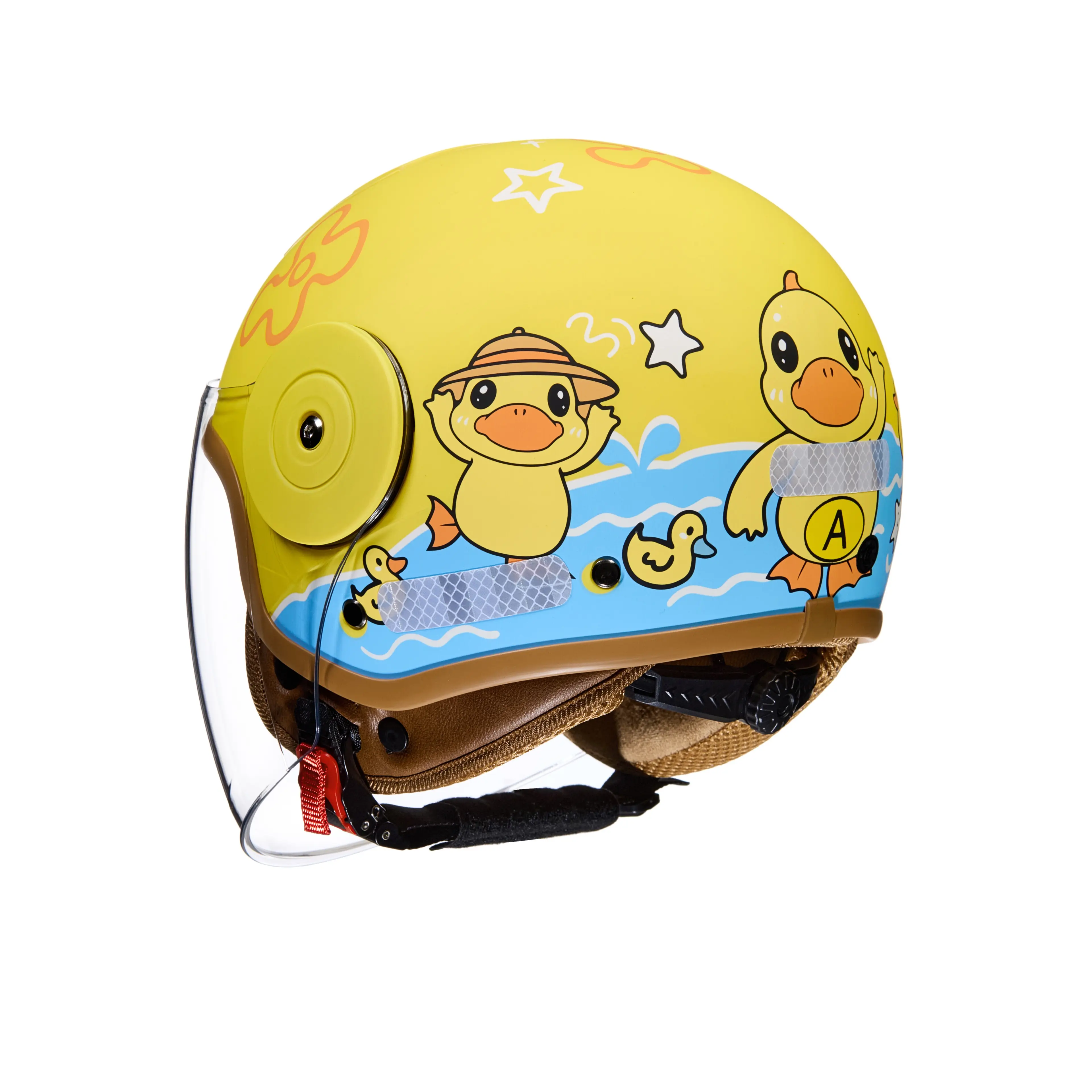 BYB/RNG petit canard jaune BY-750S casque demi-visage pour enfants de haute qualité protection casque de sécurité pour vélo pour enfants