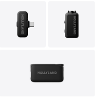 Microphone sans fil Hollyland LARK MAX 2 avec annulation du bruit, surveillance audio, 4 émetteurs et portée de transmission de 340 m