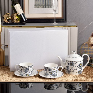 Nuevo Juego de Tazas de Café de Porcelana Europea con Ilustraciones de Cielo Estrellado, para Hogar u Oficina, con Caja de Regalo - Product Image 2