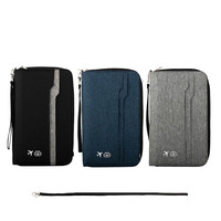 Dompet Paspor Anti RFID Grosir, Organizer Dokumen Perjalanan Multifungsi, Dompet Kartu Tiket Tahan Air Portabel
