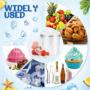 Portátil 1000ml Balde Plástico Transparente com Alça Descartável Frutas Lemonade Juice Cup Bubble Tea Party Drinks Grande Capacidade