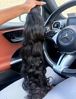 Extensiones de Cabello Natural Indonésico con Cierre HD Similar a la Piel, Extensiones de Cabello Natural Vietnamita con Cierre Frontal de Encaje HD, Paquetes de Cabello Natural, Cabello Natural Filipino