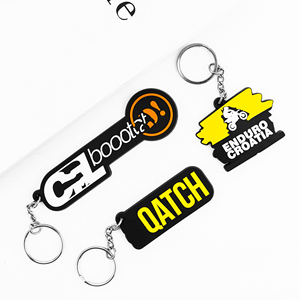 Cá nhân 3D PVC cao su Keychain phim hoạt hình chủ chốt Silicone Vòng tay đính cườm móc chìa khóa cho Phụ kiện túi - Product Image 4