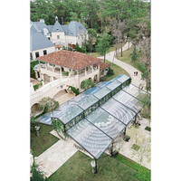 Grandes tentes de réception transparentes en aluminium pour 500 personnes, tentes de réception pour événements, tentes de mariage 10x40 pour événements