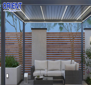 Pérgola Bioclimática para Jardín con Techo de Doble Capa, Fácil de Montar, Control Remoto, Material Ligero, Protección Solar - Product Image 5