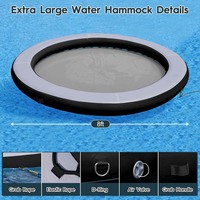 Nouvelle conception de hamac flottant gonflable rond, série HM, pour la natation en plein air, le surf, portable