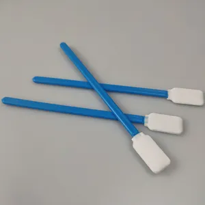 Swabs Blue Cleanroom Polyester Swab Lint Free 5 Inch Flat Dacron Head