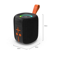 Haut-parleur portable 5.3 5W avec batterie 1200mAh, lumière LED RGB, prise en charge des cartes TF et des clés USB, son stéréo, utilisation intérieure et extérieure