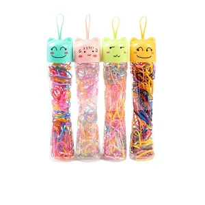 Do Not Hurt Hair High Elastic Hair Bands Color Rubber Band Mixed Color Children's Cute 2021 New Disposable Hair Accessories TPR