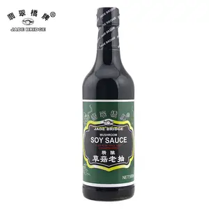 500 Ml Jade Bridge Brand And Factory OEM Mushroom Dark Soy Sauce