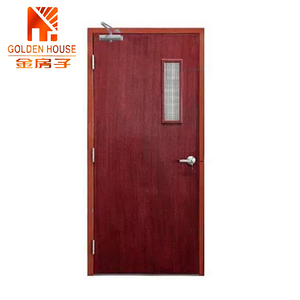 Puerta Cortafuego de Madera con Certificación UL WH, Puerta de Madera Resistente al Fuego <span class=keywords><strong>para</strong></span> Hospitales, Salida de Emergencia <span class=keywords><strong>para</strong></span> Escaleras de 90 Minutos con Barra Antipánico - Product Image 2
