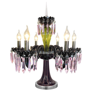 Lámpara de mesa Led de estilo europeo, vela de cristal, lámpara de pie para Villa, sala de estar, restaurante - Product Image 6