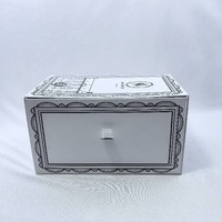 Boîtes à tiroirs en papier de luxe personnalisées avec design vintage Line-Art et insert en mousse pour parfums et cadeaux haut de gamme