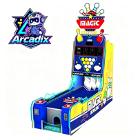 Machine de jeu d'arcade de bowling magique à monnayeur pour 2 joueurs, machine de bowling à tickets pour centre de jeux, sport d'intérieur