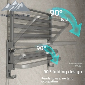 Wayon 高级 CE ISO 认证 Wayon 浴室五金套装 防锈太空铝毛巾架 - Product Image 4