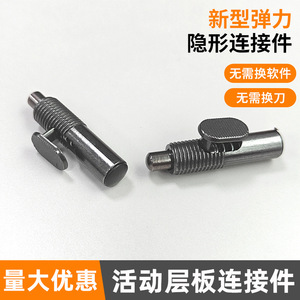 ชั้นวางของแบบสองในหนึ่งเดียว วัสดุโลหะผสมสังกะสีสีกันเมทัล ติดตั้งง่าย ใช้สำหรับตู้เสื้อผ้า - Product Image 3