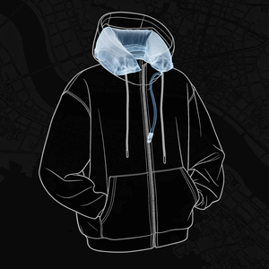 <span class=keywords><strong>LaiKa</strong></span> Reise-Airbag-Pullover Frühjahr Neuprodukt 350g Einfarbiger Kapuzenpullover Gefüttert Lässig ODM Anpassung - Product Image 6