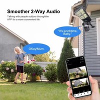 Nueva Cámara de Seguridad Solar para Exteriores V380 de 12MP con Luz LED de 450W, Red IP, PTZ, Detección de Movimiento, Inalámbrica, con SIM 4G, IP66