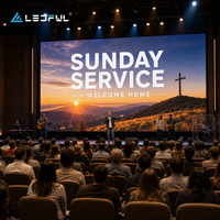 Pantalla LED de Paso Fino P1.56 para Servicios Religiosos con Ángulo de Visión Amplio y Servicio Frontal, Marca Media, Instalación Fija