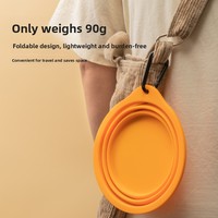 Bol d'eau pliable en silicone pour animaux de compagnie, grand modèle, pour chiens et chats, idéal pour les voyages en plein air
