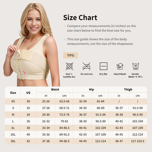 S-SHAPER Post-Op fase 1 gilet Faja per l'aumento del seno della fascia di stabilizzazione della fascia di compressione della cintura indumento modellante reggiseno - Product Image 5