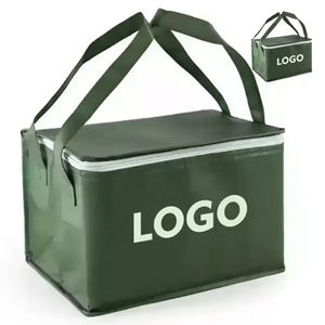 Tas Pendingin Termal Non-woven Aluminium Foil Ukuran Logo Kustom, Dapat Digunakan Kembali, untuk Kotak Makan Siang, Piknik, Bir, Pengiriman Makanan, Tas Berinsulasi - Product Image 2