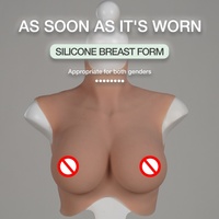 Seins artificiels réalistes de haute qualité, grande taille, forme ronde, imperméables, pour transgenres, drag queens et travestis.