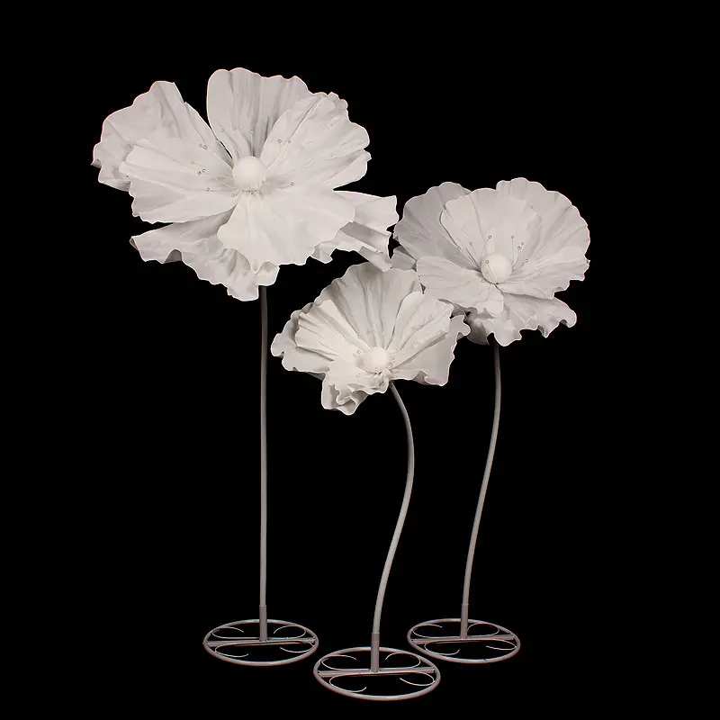 SN-V004 Wedding decorations handmade EVA PE standing set large foam giant flower window display