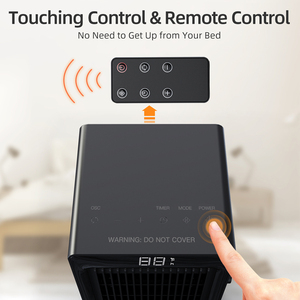 Uso domestico riscaldatore di spazio elettrico ptc a riscaldamento rapido e combinazione di ventilatori con termostato ecologico - Product Image 3