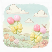 Kit Kerajinan DIY Buket Tulip Resin - Dekorasi Pernikahan & Model Hadiah Buatan Tangan Artistik