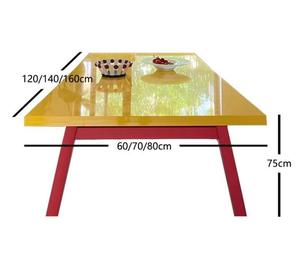 Meja Komputer persegi panjang minimalis Modern, tempat kerja ruang kecil warna-warni untuk rumah kantor desain meja makan trendi - Product Image 6