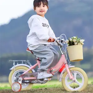 Sepeda anak 2-9 tahun, harga murah 12 14 16 inci dengan roda latihan sepeda lipat