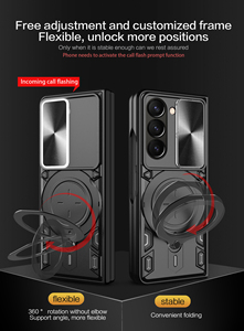 Funda para teléfono móvil para Samsung Galaxy <span class=keywords><strong>Z</strong></span> Fold 5 Modelo de teléfono específico con soporte para coche Cubierta de anillo - Product Image 5