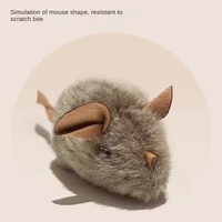 Jouet à Induction Intelligent et Sonore pour Chat, Simulation Écologique de Souris en Peluche, Interactif, Auto-Salut, Bâton pour Chats Sales, Animaux de Compagnie