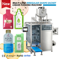 Machine d'emballage automatique multi-voies pour liquides, sachets de formes spéciales, cosmétiques, sérums, ampoules, toniques