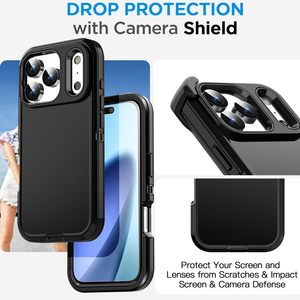 Étui Defender pour <span class=keywords><strong>iPhone</strong></span> 17 Pro Max avec Clip Ceinture, Protection Robuste Anti-Chute, Coque Intégrale Antichoc et Anti-Poussière - Product Image 2
