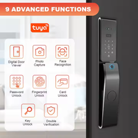 Buiten IP68 waterdichte biometrische gezichtsherkenning vingerafdruk Tuya Wifi kaart digitale deurvergrendeling video intercom Alexa slimme deurvergrendeling