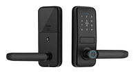 Serrure de porte intelligente à poignée numérique avec empreinte digitale WIFI Tuya TTLock