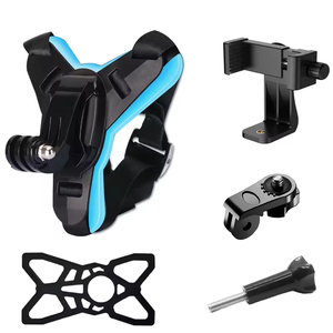 HONGDAK pour <span class=keywords><strong>GoPro</strong></span> Hero 13 12 <span class=keywords><strong>11</strong></span> <span class=keywords><strong>10</strong></span> Adaptateur de fixation pour casque, support de caméra pour mentonnière de vélo, accessoire de support de caméra pour casque de moto - Product Image 4