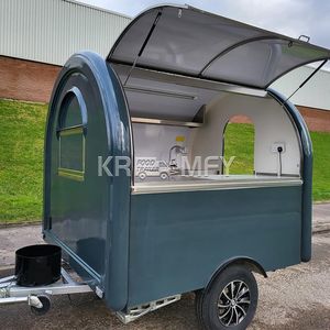 2025 Mobile Restaurant Truck Ice Hot Dogs <b>Cart</b> Catering Equipment Vending Food Trailer - Product Image 1