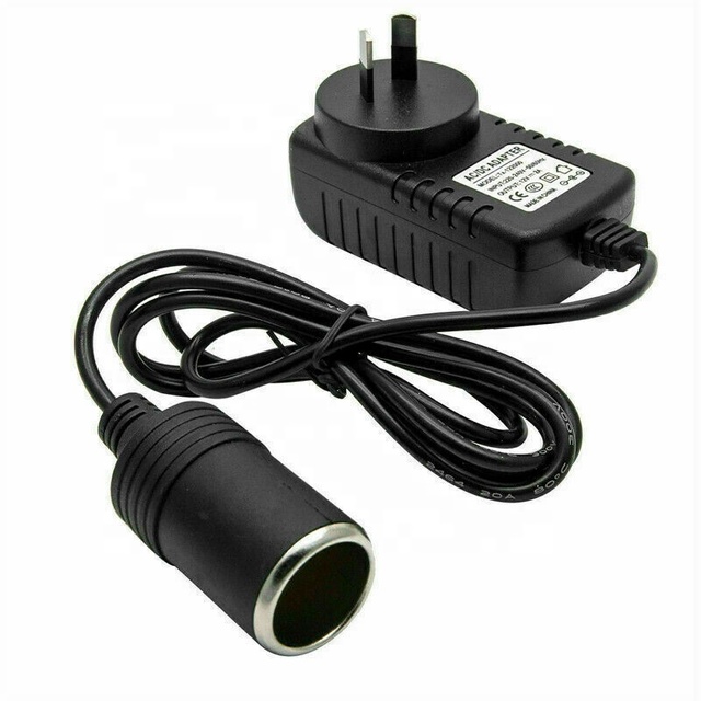 AC to DC Converter 2A 24W Car Cigarette Lighter Socket 110-240V to 12V AC/DC Power Adapter