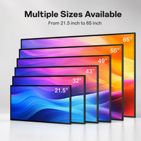 HAUMR 32" 49" 55" Duvara Monte Edilen Dijital Tabela Reklam Ekranı İç Mekan LCD Poster Ekranı Ticari Reklam Tanıtımı için