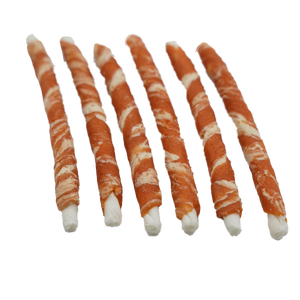 नीम निजी लेबल पालतू जानवर भोजन उच्च-प्रोटीन मांस राव्साइड स्नैक्स 5 "" चिकन/बतख/गोमांस के साथ लपेटा - Product Image 3