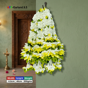 Guirnalda de flores artificiales pequeña Dhol Ladi - Product Image 2