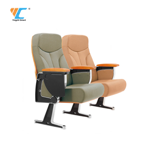 Chaise d'autriche moderne pliante, siège de théâtre 3d avec pieds en métal, banc d'église - Product Image 3
