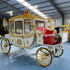 Chariot de luxe royal à 4 roues électrique pour mariages et visites touristiques, batterie 60V, taille personnalisable pour parcs d'attractions et princesses - Product Image 5